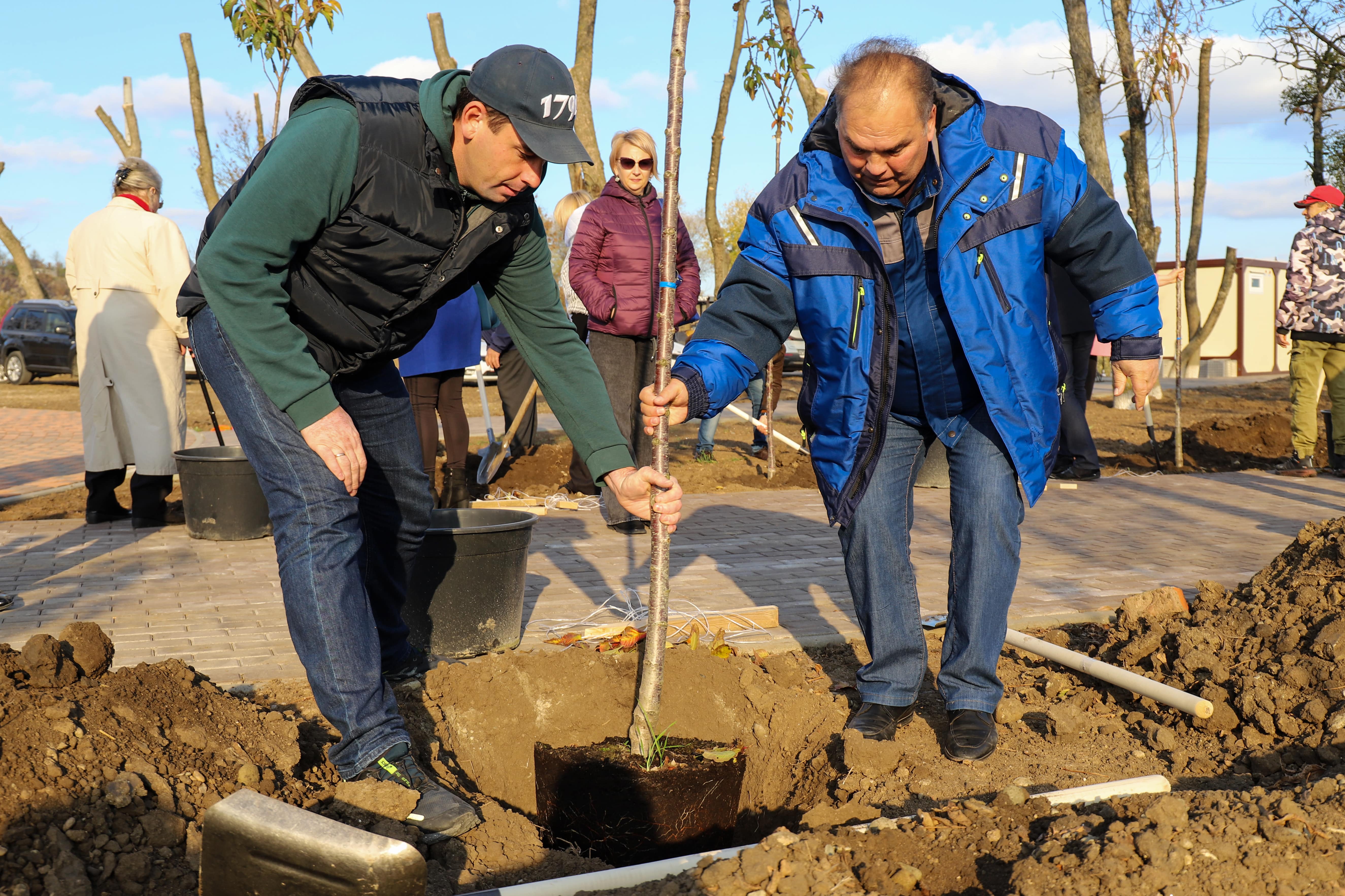 На берегу озера Копытце сотрудники «Прогресс Агро» высадили аллею из 300 деревьев